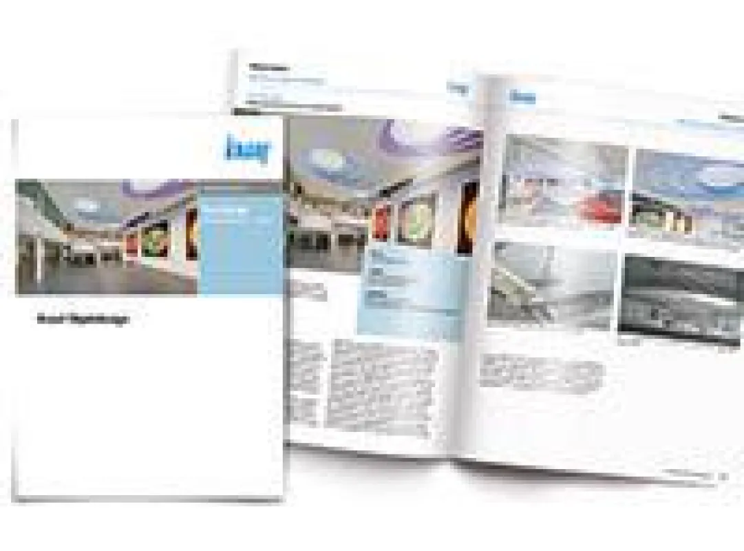 Auf 120 Seiten bietet die neue Knauf Broschüre Objektdesign Inspiration und technische Details.