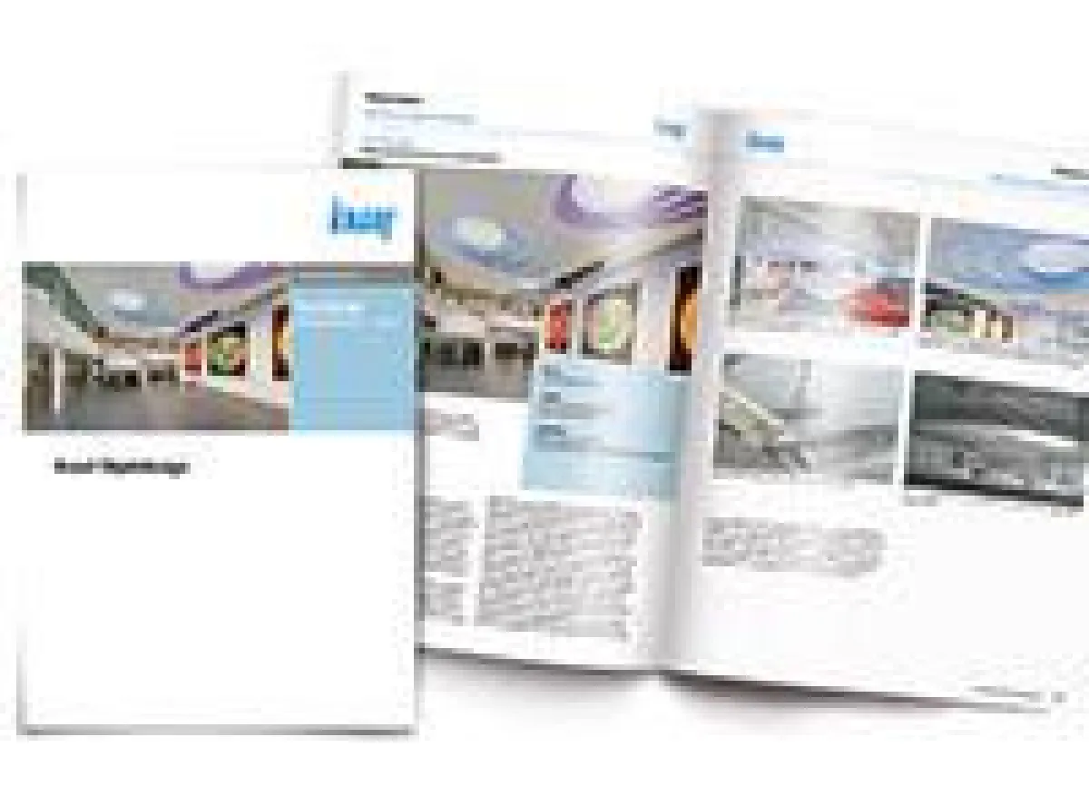 Auf 120 Seiten bietet die neue Knauf Broschüre Objektdesign Inspiration und technische Details.