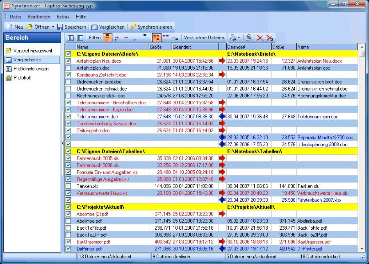 Synchronizer 6.50: Datenbestände immer synchron halten