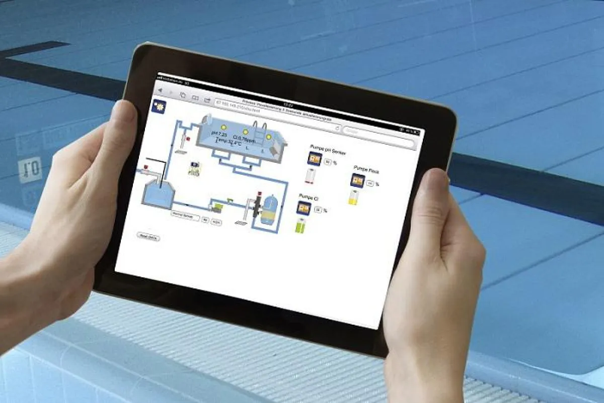 DULCOMARIN® II zur kostengünstigen Regelung mehrerer Becken dank neuer Poolsteuerung EcoPad mit easy