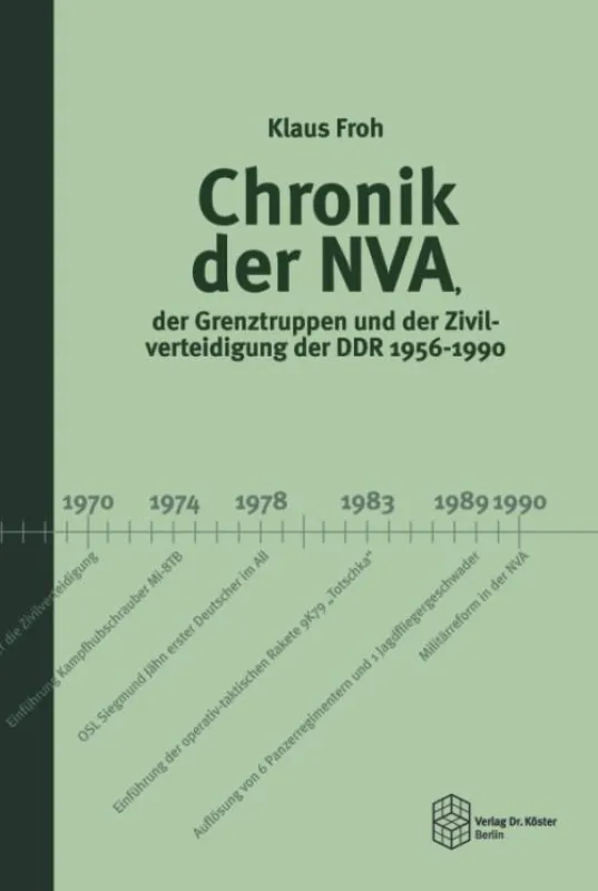 Chronik der NVA der Grenztruppen und der Zivilverteidigung der DDR 1956-1990 - Verlag Dr. Köster