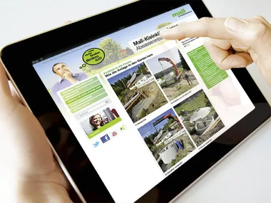 Bild: Wie die Kleinkläranlage in den Garten kommt