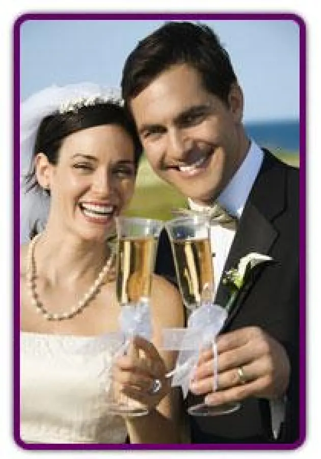 Brautpaar bei der Hochzeit