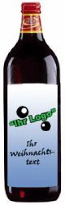 Bild: Glühwein mit Firmenlogo