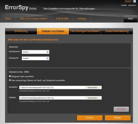 Bild: Qualitätssicherungsportal für Übersetzungen von D.O.G.