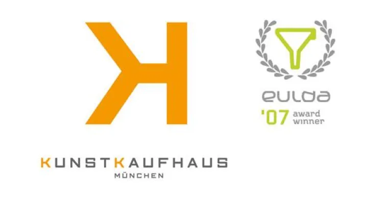 Bild: \"Kunstkaufhaus München\"- Logo von das formt gewinnt EULDA 07 Award