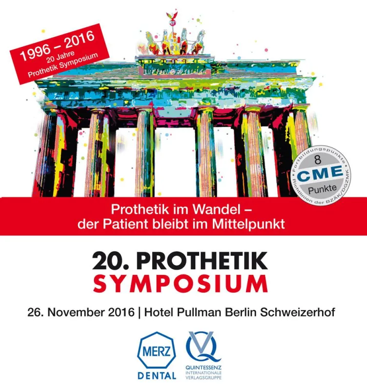 Besucher des 20. Prothetik Symposiums am 26. November 2016 erwartet ein hochkarätiger Vortragsmix.