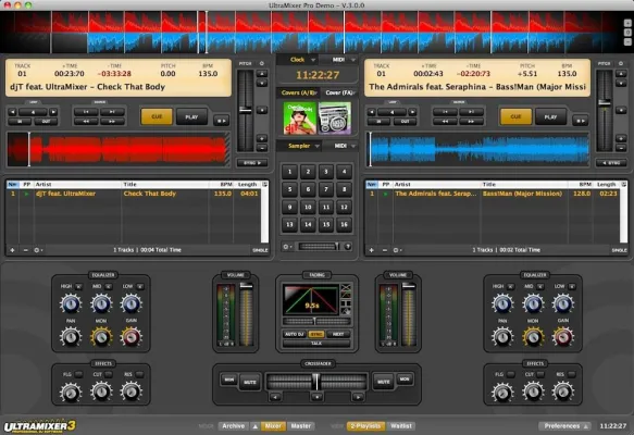 Bild: UltraMixer 3: DJ-Software jetzt mit AutoDJ-Modus, Scratching und Speicherung von Mixen