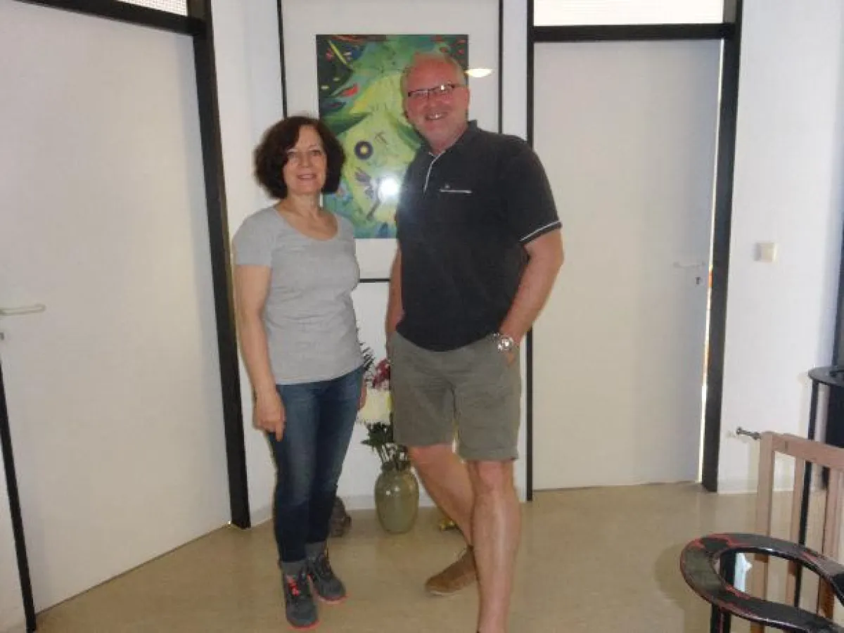 Inhaberin Ewa Wronka und Webdesigner Ulrich Becker