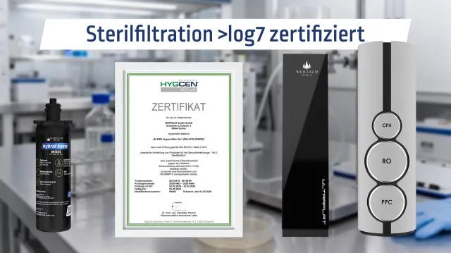 Bild: LOG7-zertifizierte Keimsperre für hohe mikrobiologische Sicherheit in WERTACH Quelle Filtersystemen