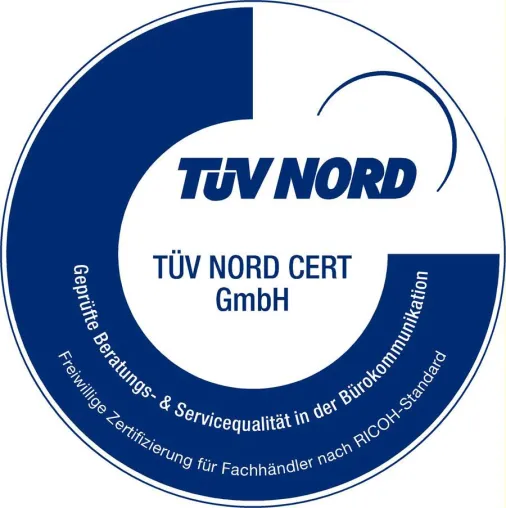 Ricoh: TÜV NORD bestätigt erneut Qualitätsstandard der Office Consulting Division von Ricoh Bild: Ricoh: TÜV NORD bestätigt erneut Qualitätsstandard der Office Consulting Division von Ricoh