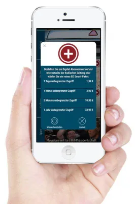 Bild: Monetarisierung von Apps: Integrierte Werbung sowie Bezahlinhalte