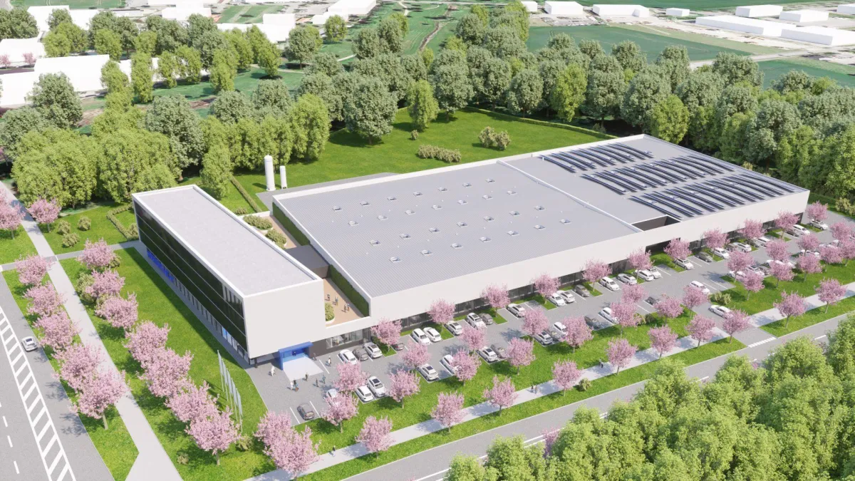 Entwurf des geplanten Neubaus am Standort Magdeburg-Barleben