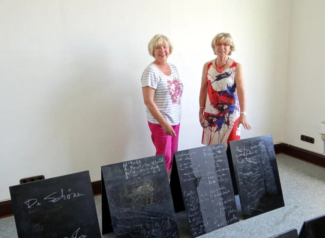 Mathilde C. Jäger und Carola Lischke, mit der Arbeit: