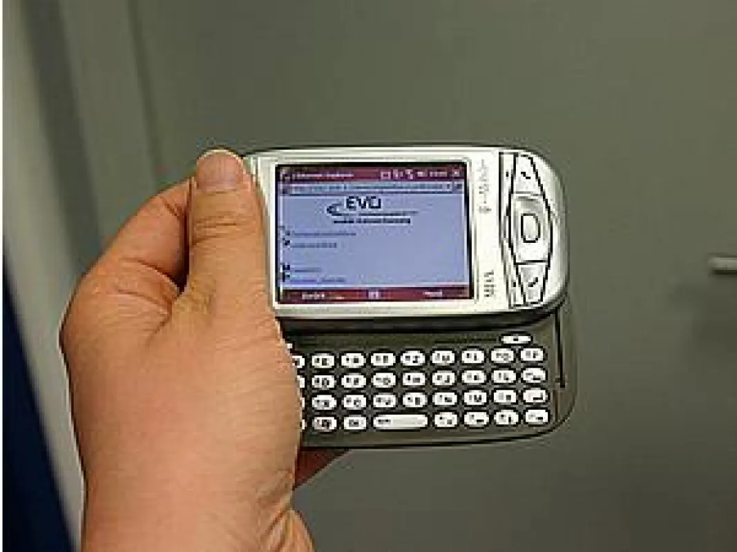 Mittels eines internetfähigen Handys können Montagearbeiten zeitnah rückgemeldet werden.