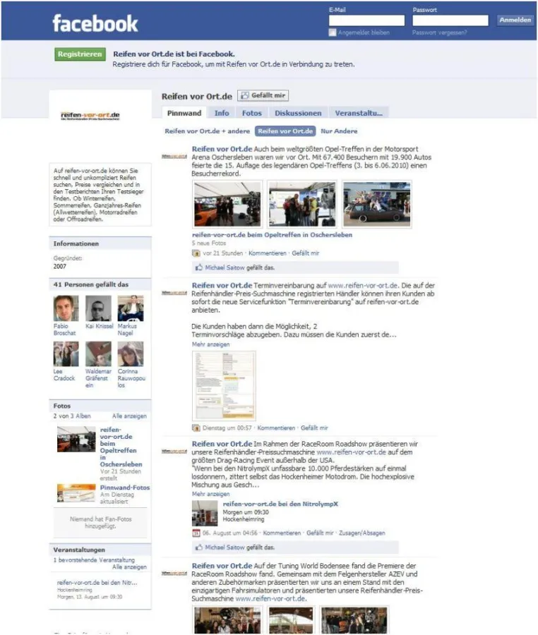 reifen-vor-ort.de bei Facebook