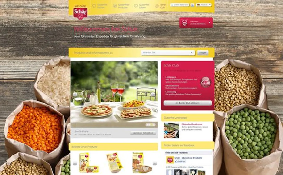 Startseite des Portals www.schaer.com