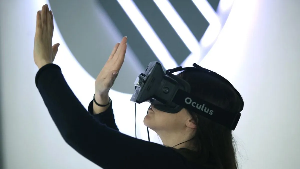 Spiel im virtuellen Raum: dank Gestenerkennung ist man völlig frei