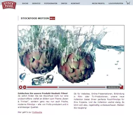 Bild: Neu bei StockFood - Bildagentur StockFood bietet nun auch Filme rund ums Thema Food