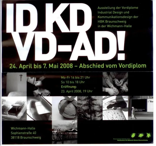 Bild: ID KD VD AD! - Riesenerfolg für die letzte Vordiplom-Ausstellung der HBK Braunschweig