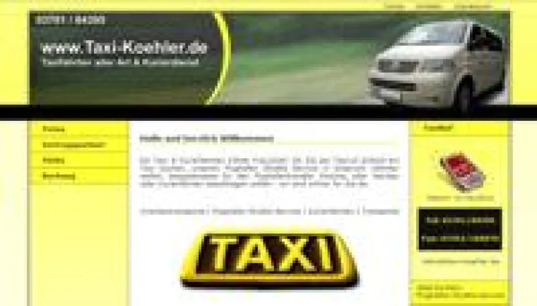 Bild: Relaunch der Website taxi-koehler.de