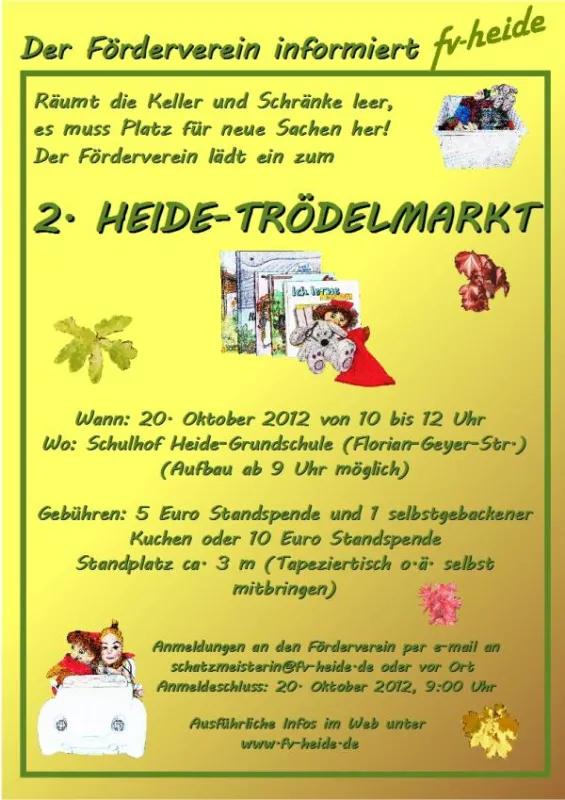 Plakat 2. Heide-Trödelmarkt