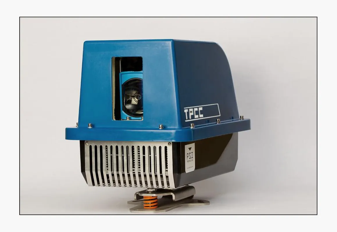 : Das Kühlgehäuse TPCC von PSI Technics schützt teure Laser-Entfernungs¬messer in heißen Umgebungen.