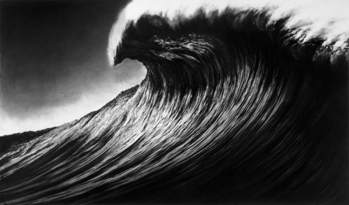 Robert Longo, untitled (The Face), 2001