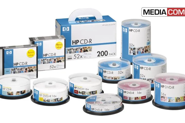 Bild: MediaCom erweitert sein Distributionsprogramm mit optischen Speichermedien von HEWLETT-PACKARD