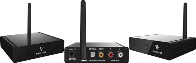 Bild: Tonübertragung an mehrere HiFi-Anlagen – drahtlos und verzögerungsfrei