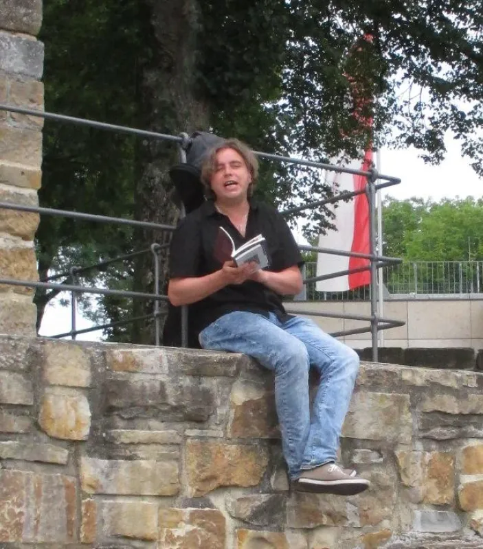 Tobias Petzoldt auf dem Hohenstaufen