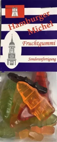 Bild: Süße Heimat stellt die neue Fruchtgummi Mischung „Hamburger Michel“ vor