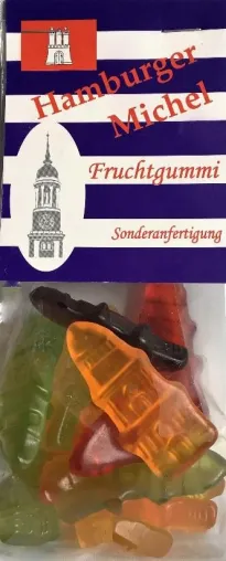 Bild: Süße Heimat stellt die neue Fruchtgummi Mischung „Hamburger Michel“ vor