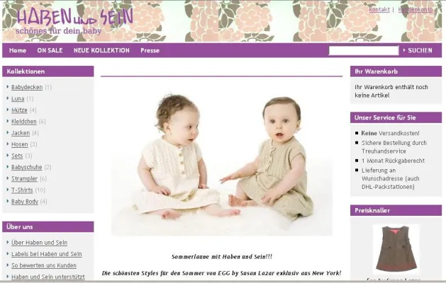 Haben und Sein - neue Online Boutique für Designer Babybekleidung Bild: Haben und Sein - neue Online Boutique für Designer Babybekleidung