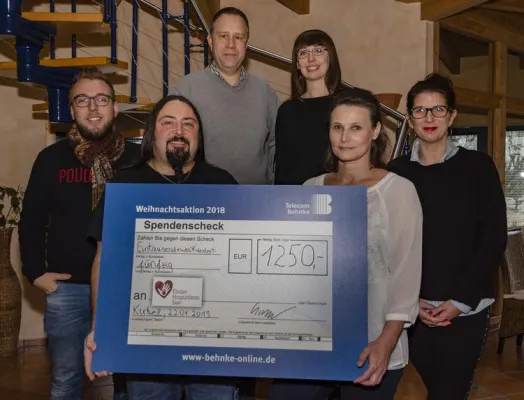 Bild: Telecom Behnke spendet 2500 € an saarländische Organisationen
