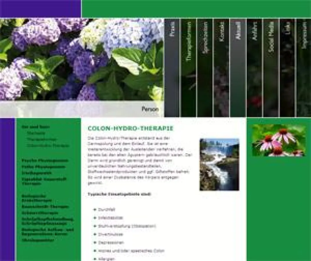 Internetseite von der Naturheilpraxis Küßner aus Dallau: www.naturheilpraxis-kuessner.de