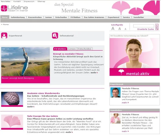 Bild: Neues Online-Portal zum Thema "Mentale Fitness": Gymnastik für das Gehirn