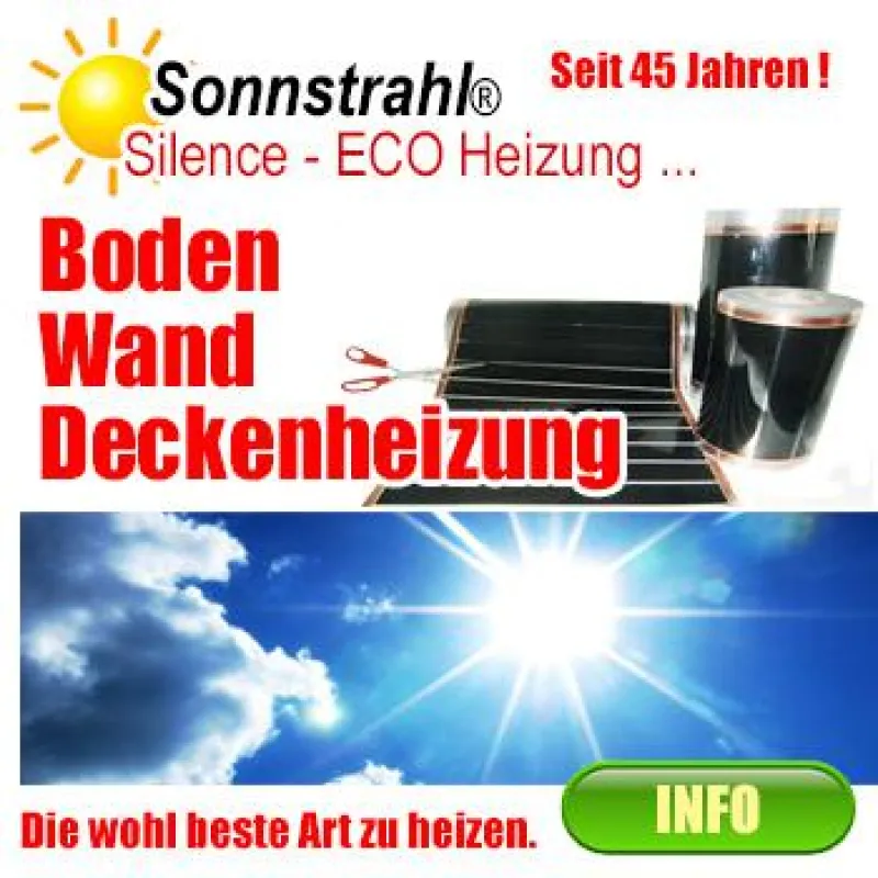 Infrarot Folienheizung Silence-Sonnstrahl ®.