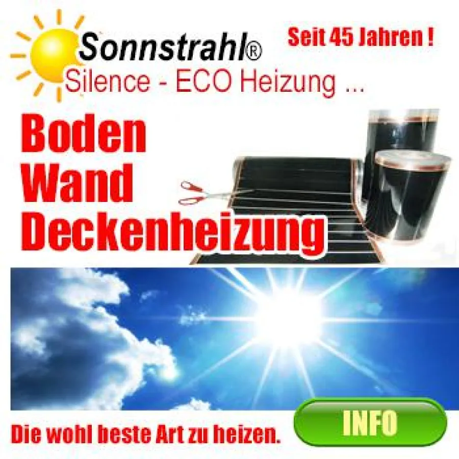 Infrarot Folienheizung Silence-Sonnstrahl ®.