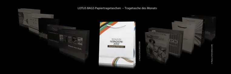 Bild: LOTUS BAGS Papiertragetaschen – Tragetasche des Monats "LONDON 2012"