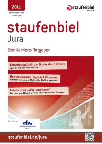 Bild: Gehälter, Unternehmensjuristen und ein großes Special zum Schwerpunkt Corporate – Staufenbiel Jura