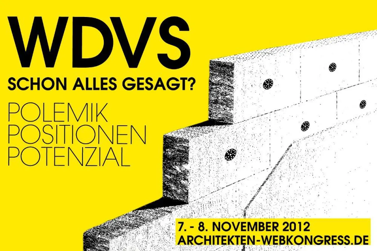 WDVS ist Thema beim Webkongress von Saint-Gobain Weber und db deutsche bauzeitung.