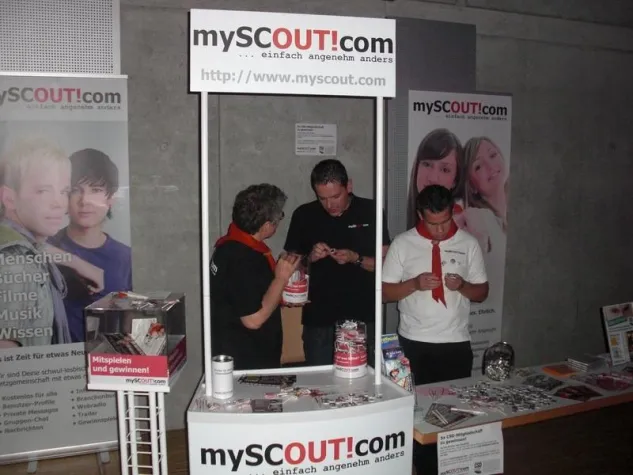 Bild: mySCOUT!com präsentiert sich auf dem Stuttgarter CSD