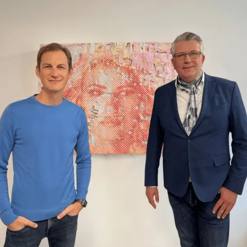 Bild: Kunst im Unternehmenskontext. Erste Umsetzung zum Weltfrauentag mit Vernissage in Mönchengladbach
