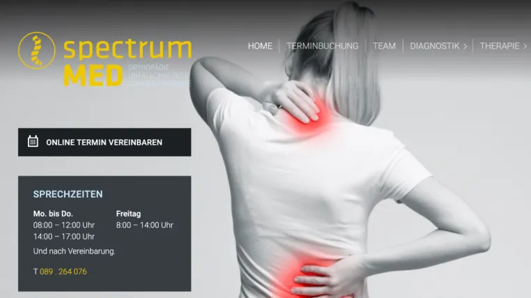 Bild: Orthopädie, Unfallchirurgie, Schmerztherapie - spectrum MED