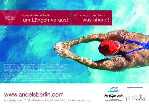 Bild: andel’s Hotel Berlin unterstützt IPC Schwimm-EM in Berlin