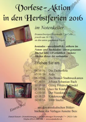 Vorlese-Zeit im Notenkeller Bild: Vorlese-Zeit im Notenkeller