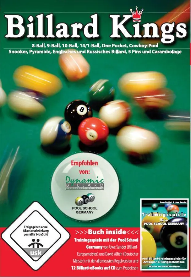 Die Verpackung von Billard Kings (Vorderseite)