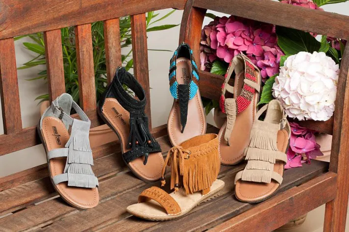 Bild: Flat-Sandalen im Ethno-Style – für Beach, Bar & Büro