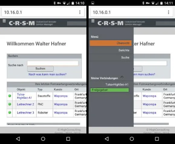 Bild: CRSM Fernwartung wird mobil!